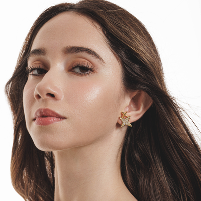 Lara & Ela I Superstar Gold Earrings