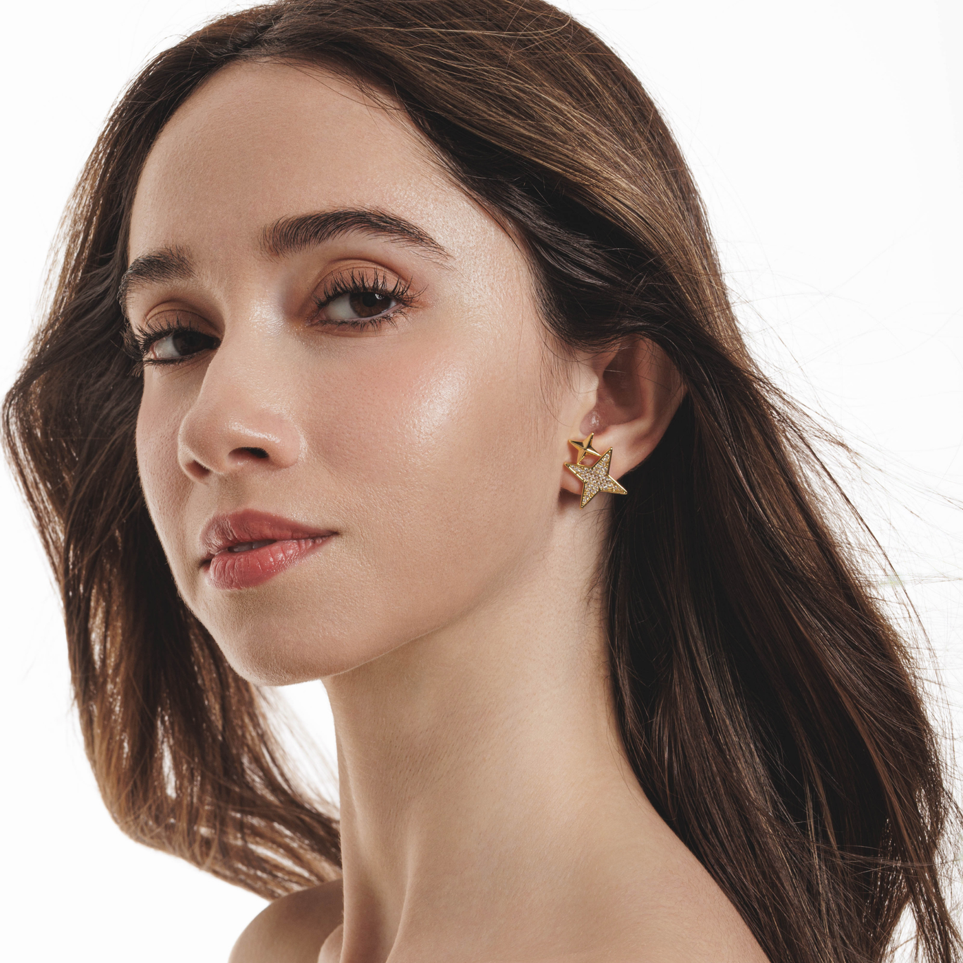 Lara & Ela I Superstar Gold Earrings