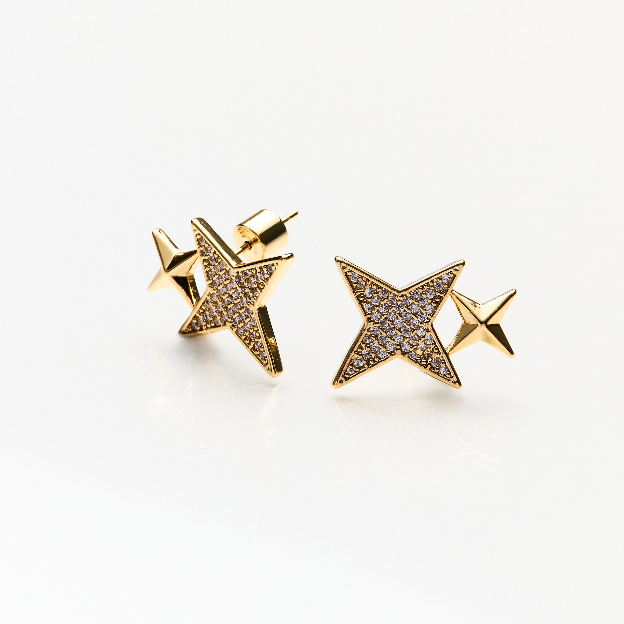 Lara & Ela I Superstar Gold Earrings - Lara & Ela