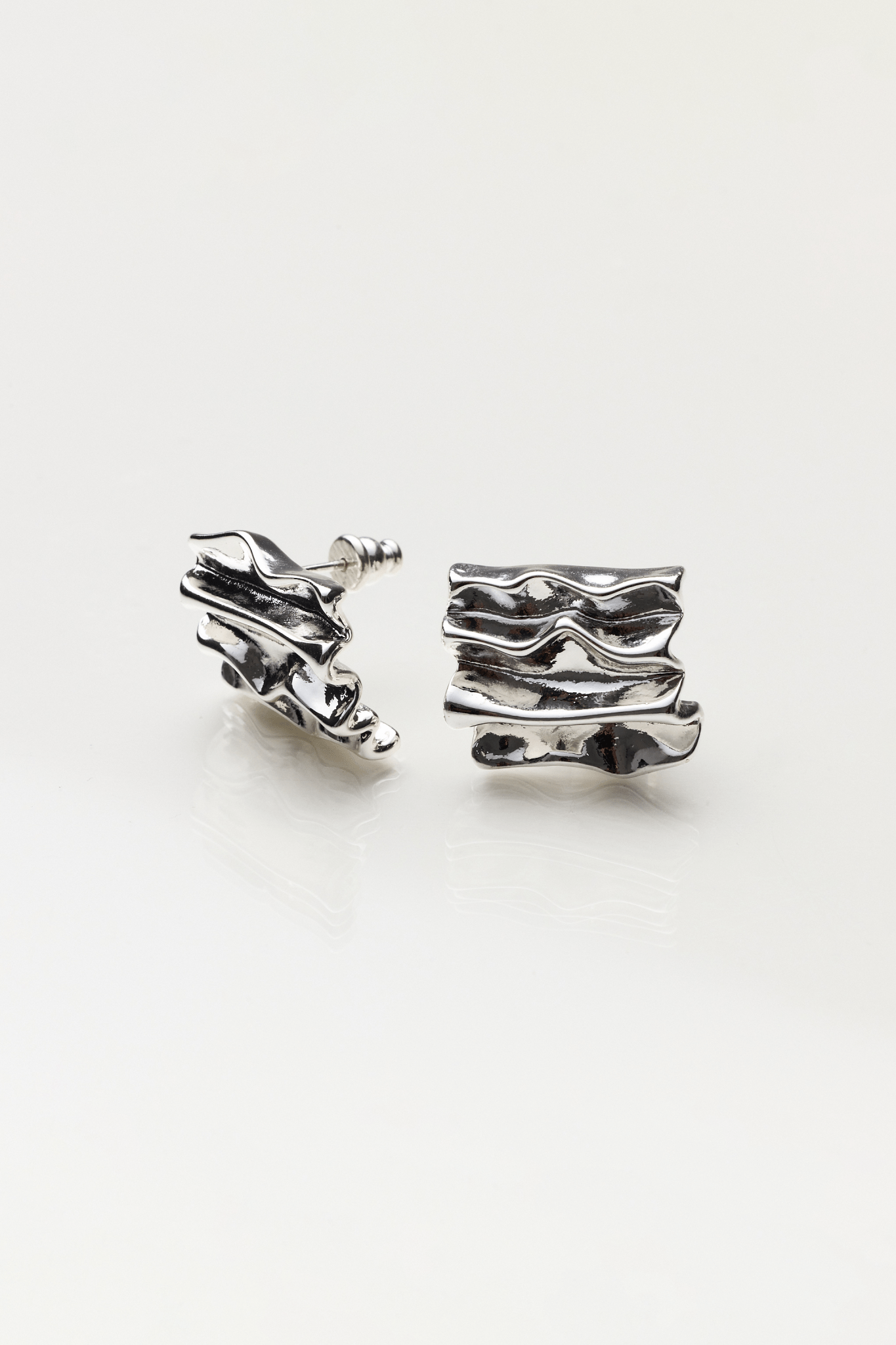 Lara & Ela | The Gilded Fold Earrings - Lara & Ela
