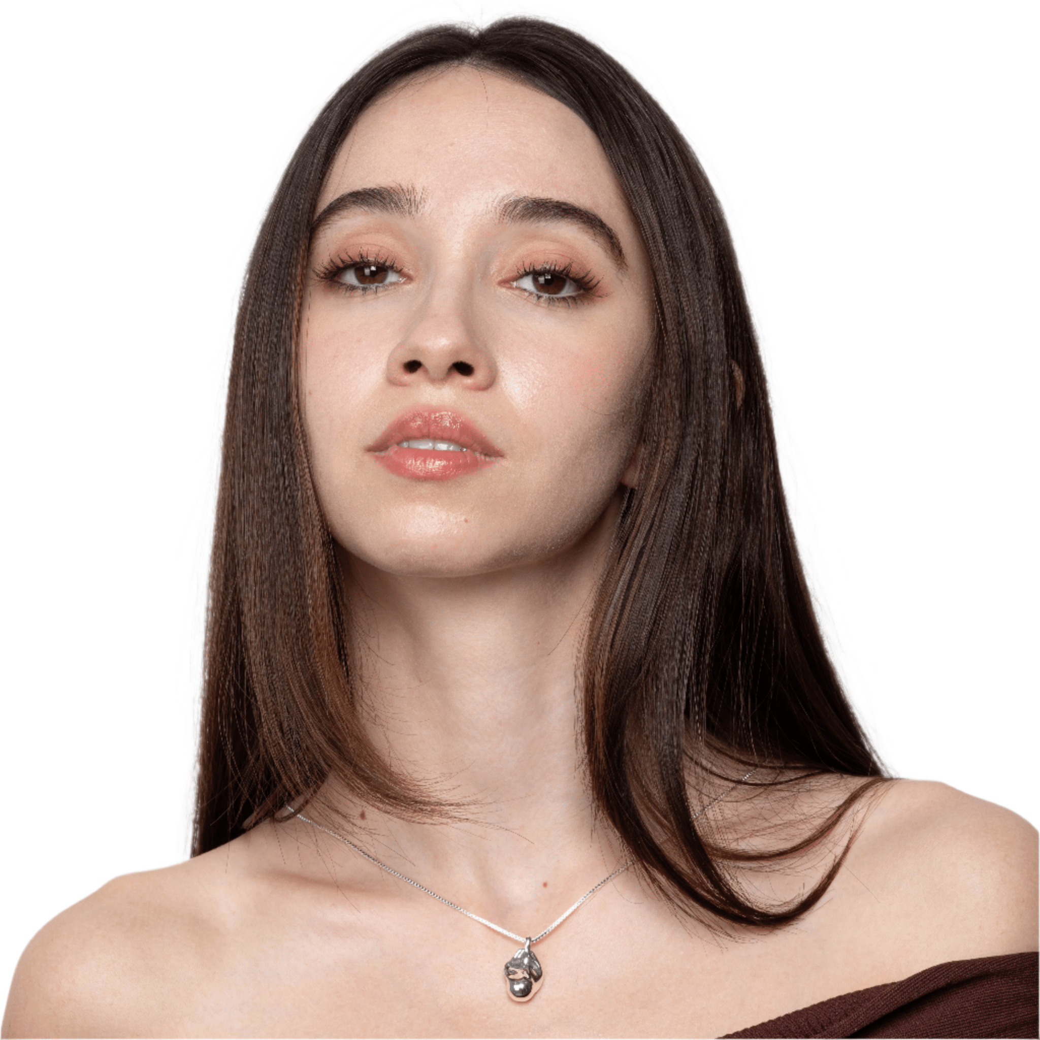 Lara & Ela | The Moon And New York City Silver Necklace - Lara & Ela