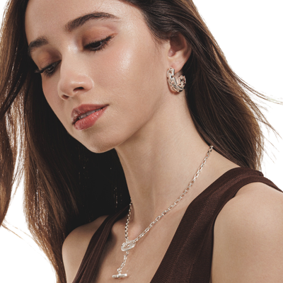 Lara & Ela | Unchained Melody Silver Necklace