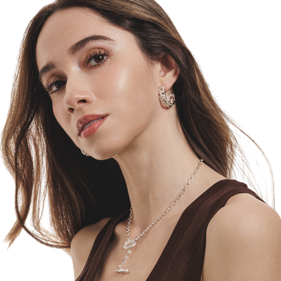 Lara & Ela | Unchained Melody Silver Necklace