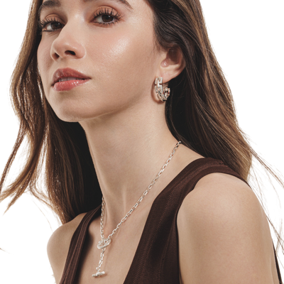 Lara & Ela | Unchained Melody Silver Necklace