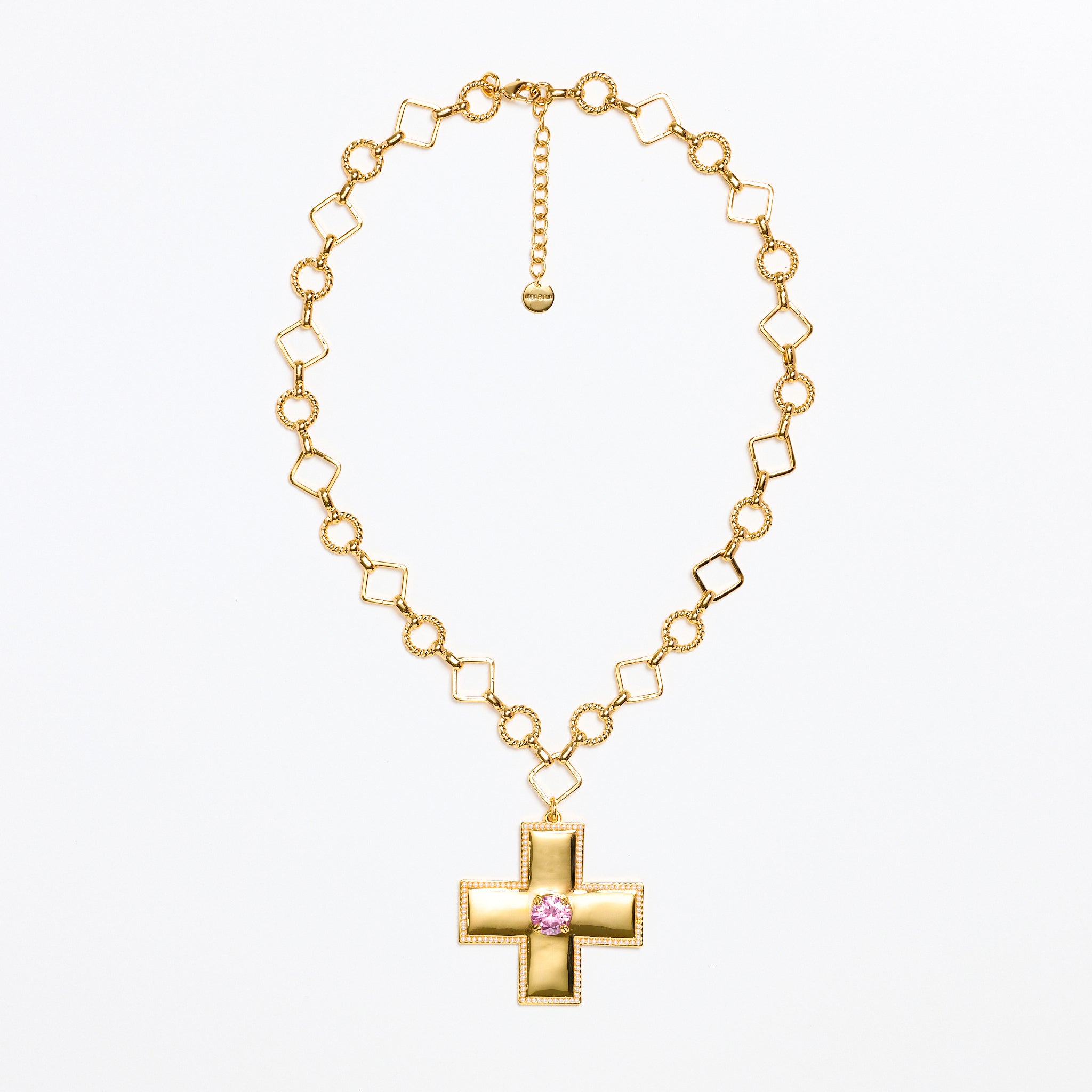 Lara & Ela | Victoria Blossom Pink Gold Necklace - Lara & Ela