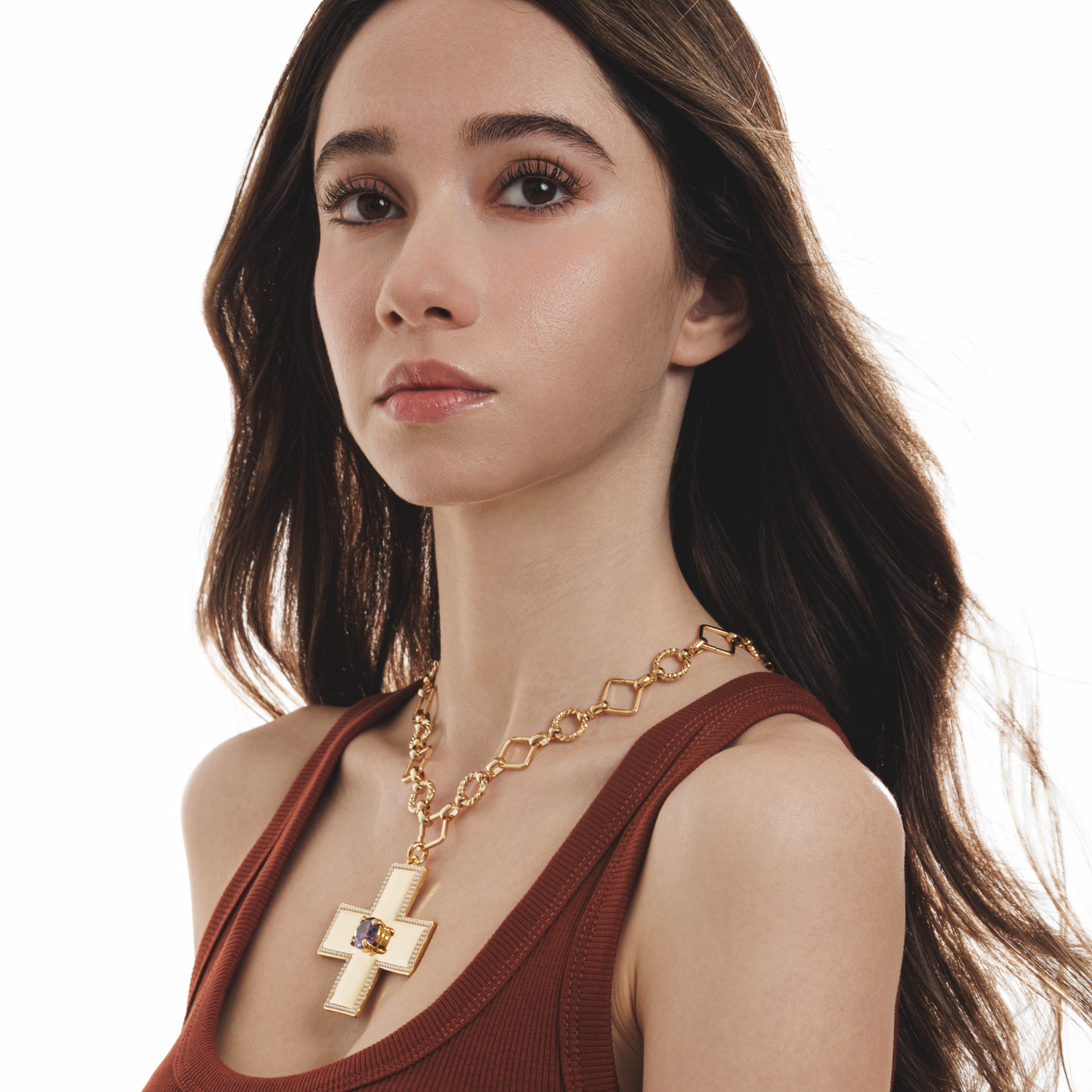 Lara & Ela | Victoria Rebecca Purple Gold Necklace