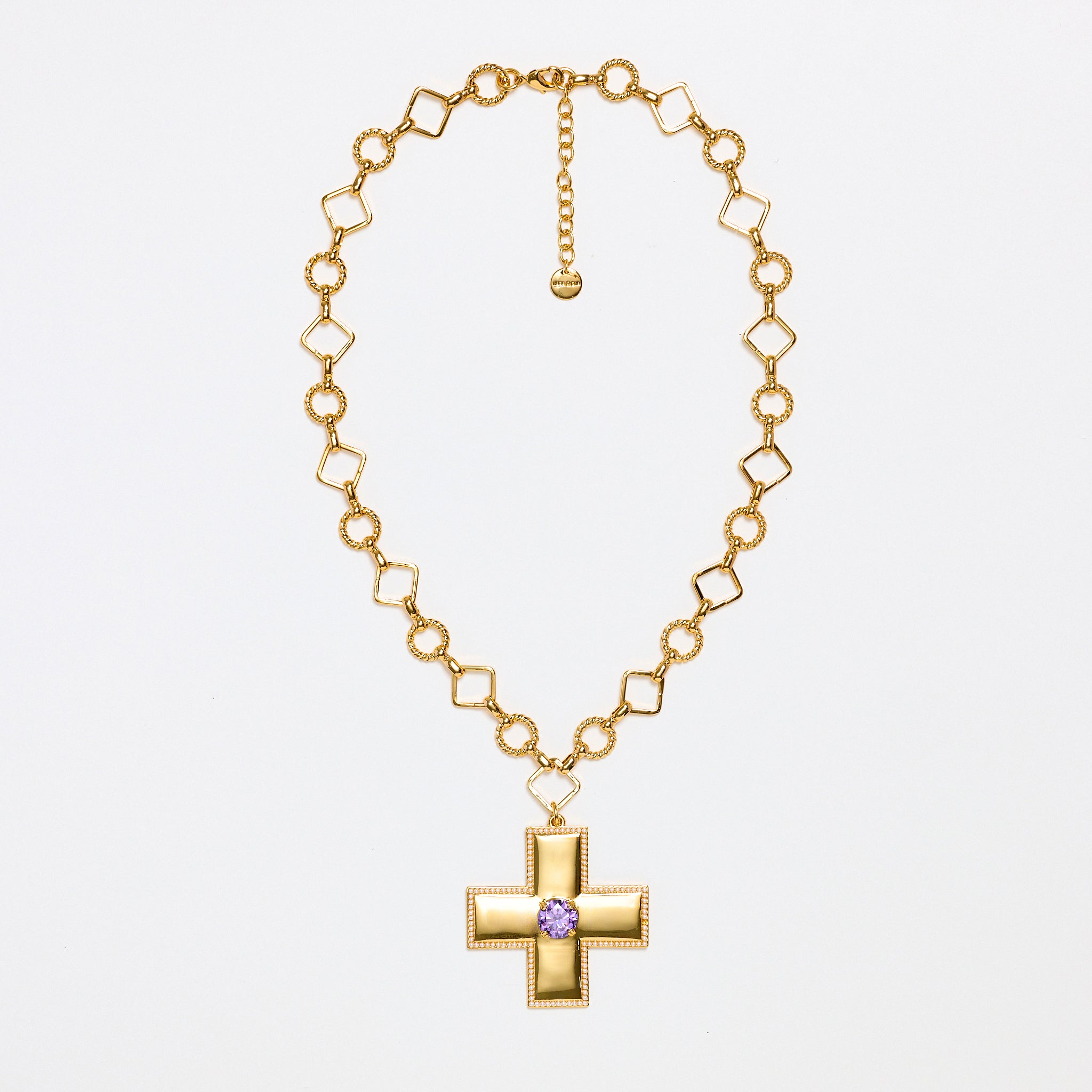 Lara & Ela | Victoria Rebecca Purple Gold Necklace - Lara & Ela