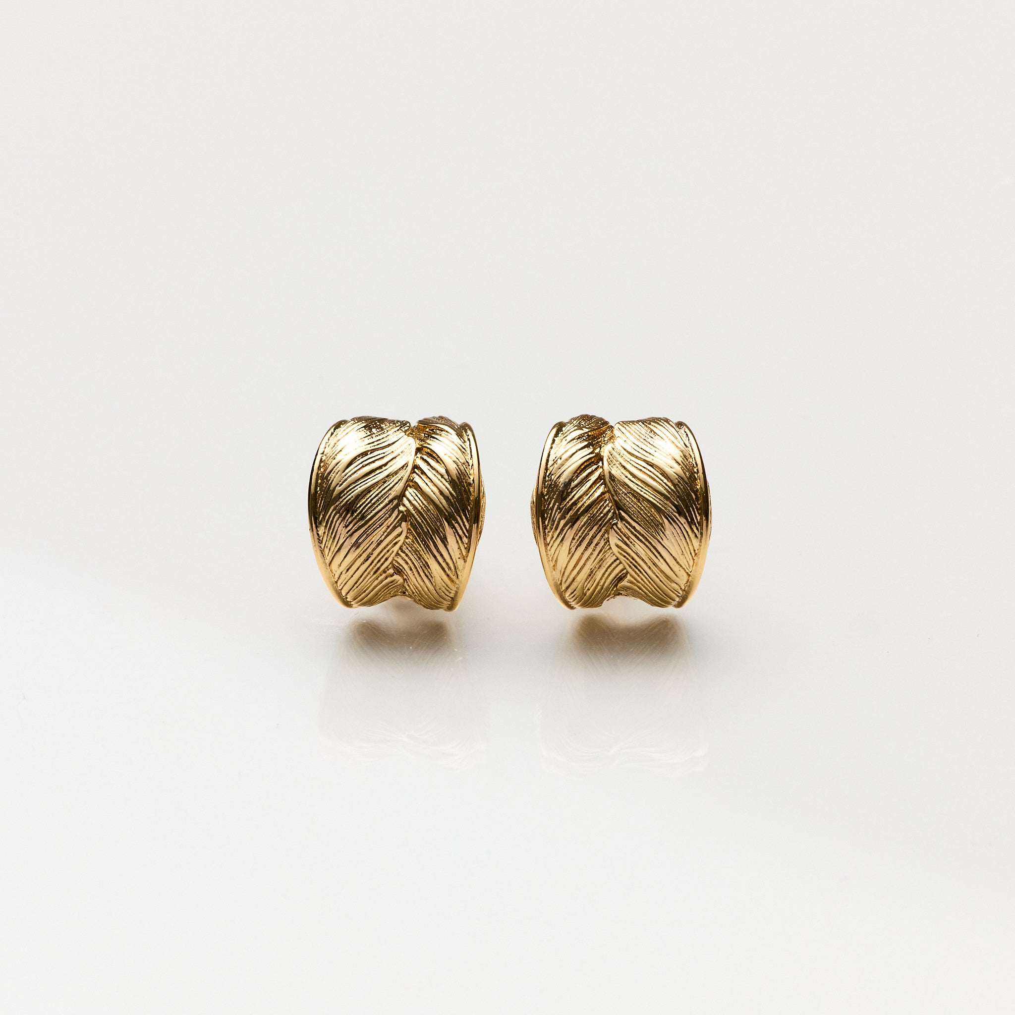 Lara & Ela | Where Angels Fear To Tread Gold Earrings - Lara & Ela
