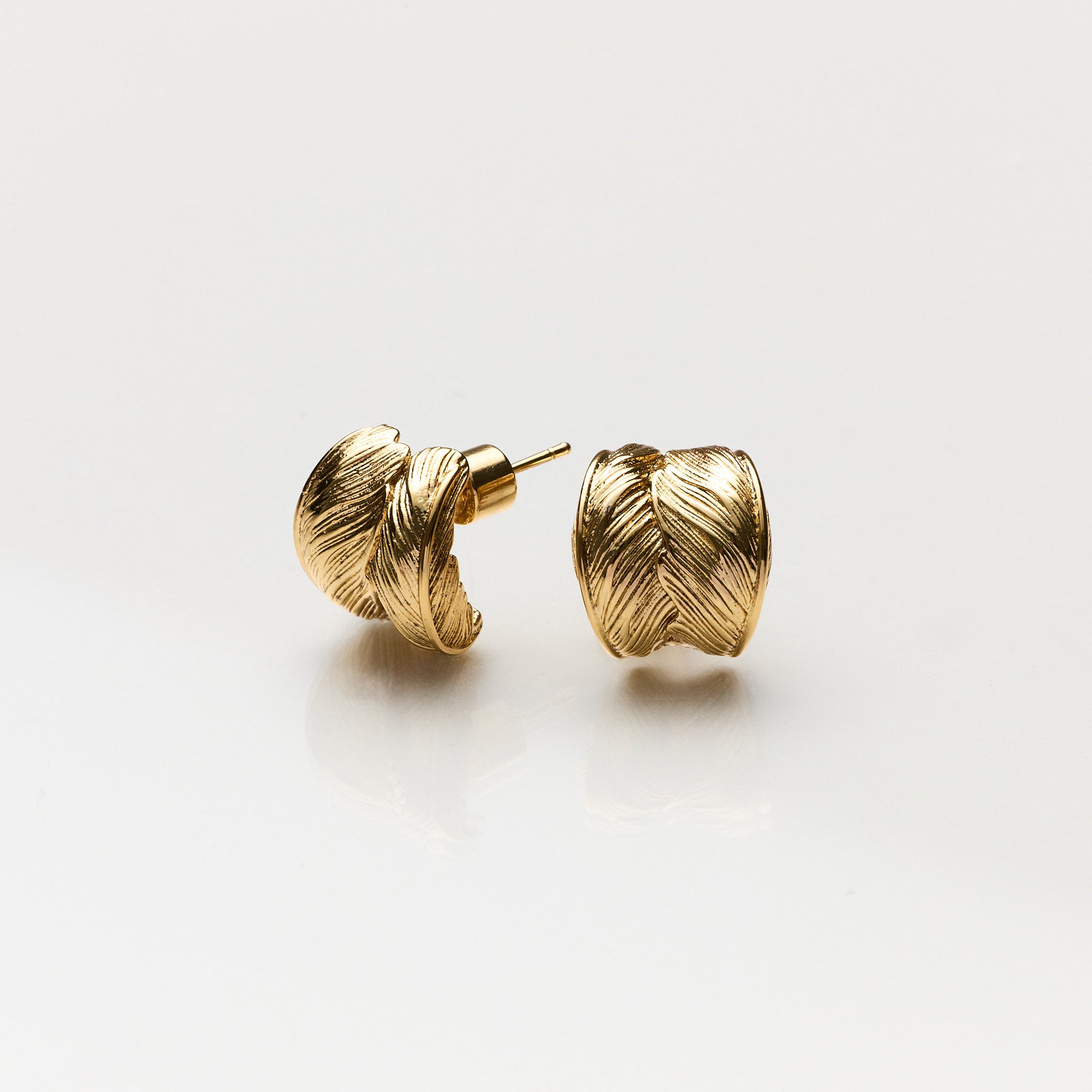 Lara & Ela | Where Angels Fear To Tread Gold Earrings - Lara & Ela