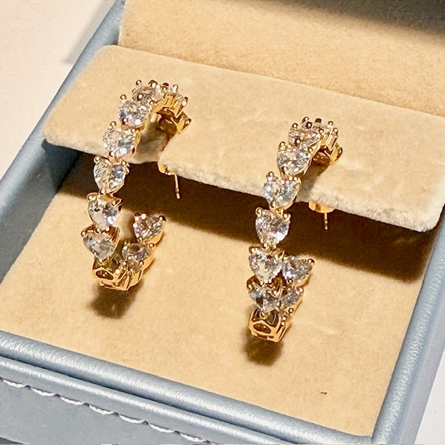 Lara & Ela | Wild Hearts Gold Earrings