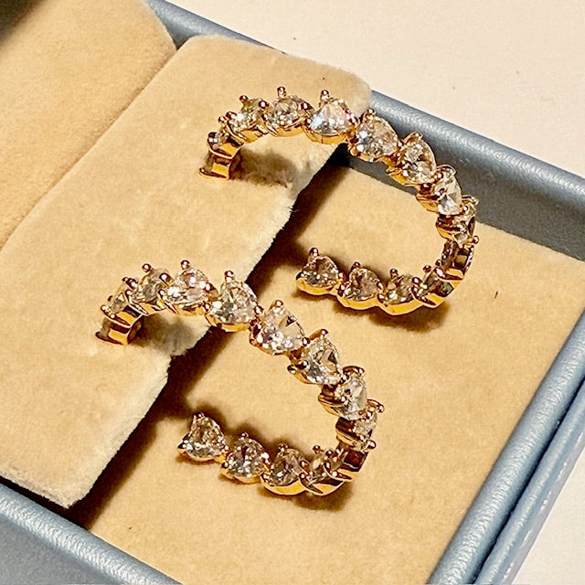 Lara & Ela | Wild Hearts Gold Earrings