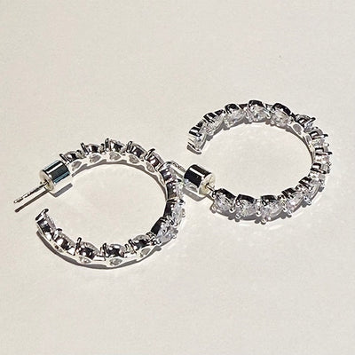 Lara & Ela | Wild Hearts Silver Earrings