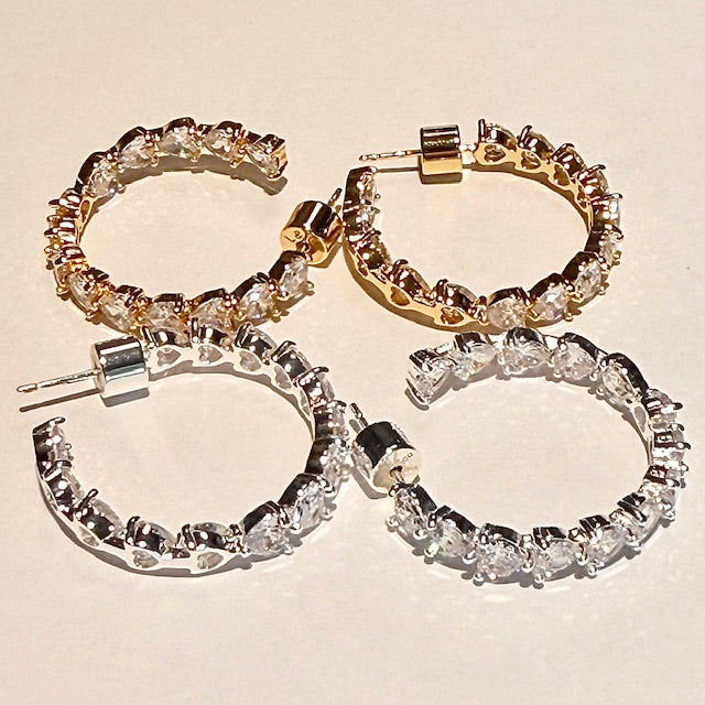 Lara & Ela | Wild Hearts Silver Earrings