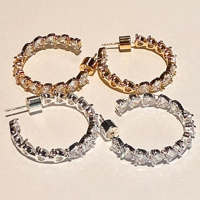 Lara & Ela | Wild Hearts Silver Earrings