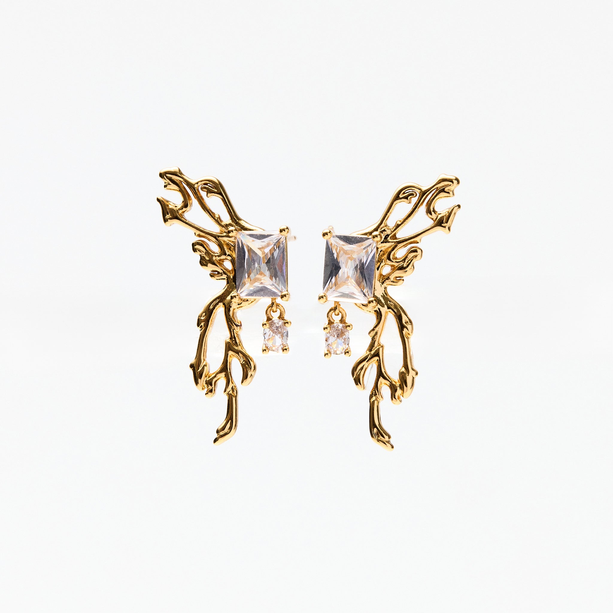 Lara & Ela | With Or Without You Gold Earrings - Lara & Ela
