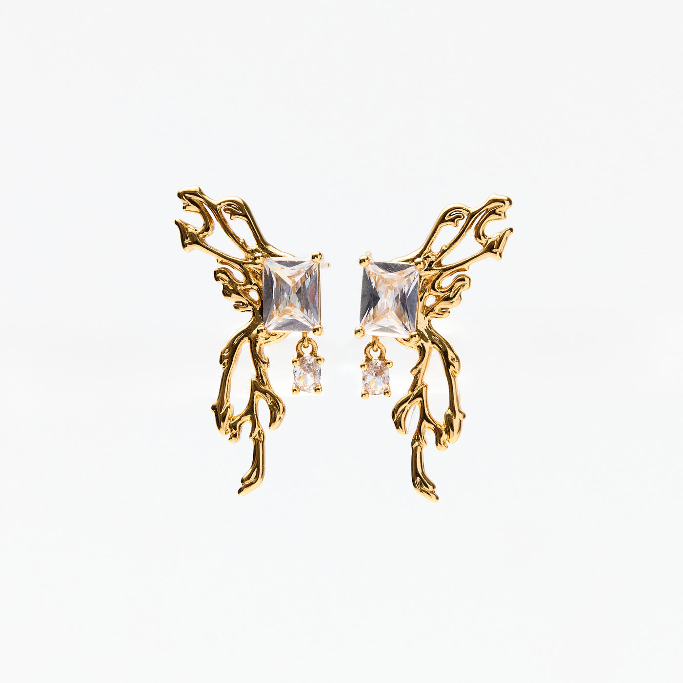 Lara & Ela | With Or Without You Gold Earrings - Lara & Ela