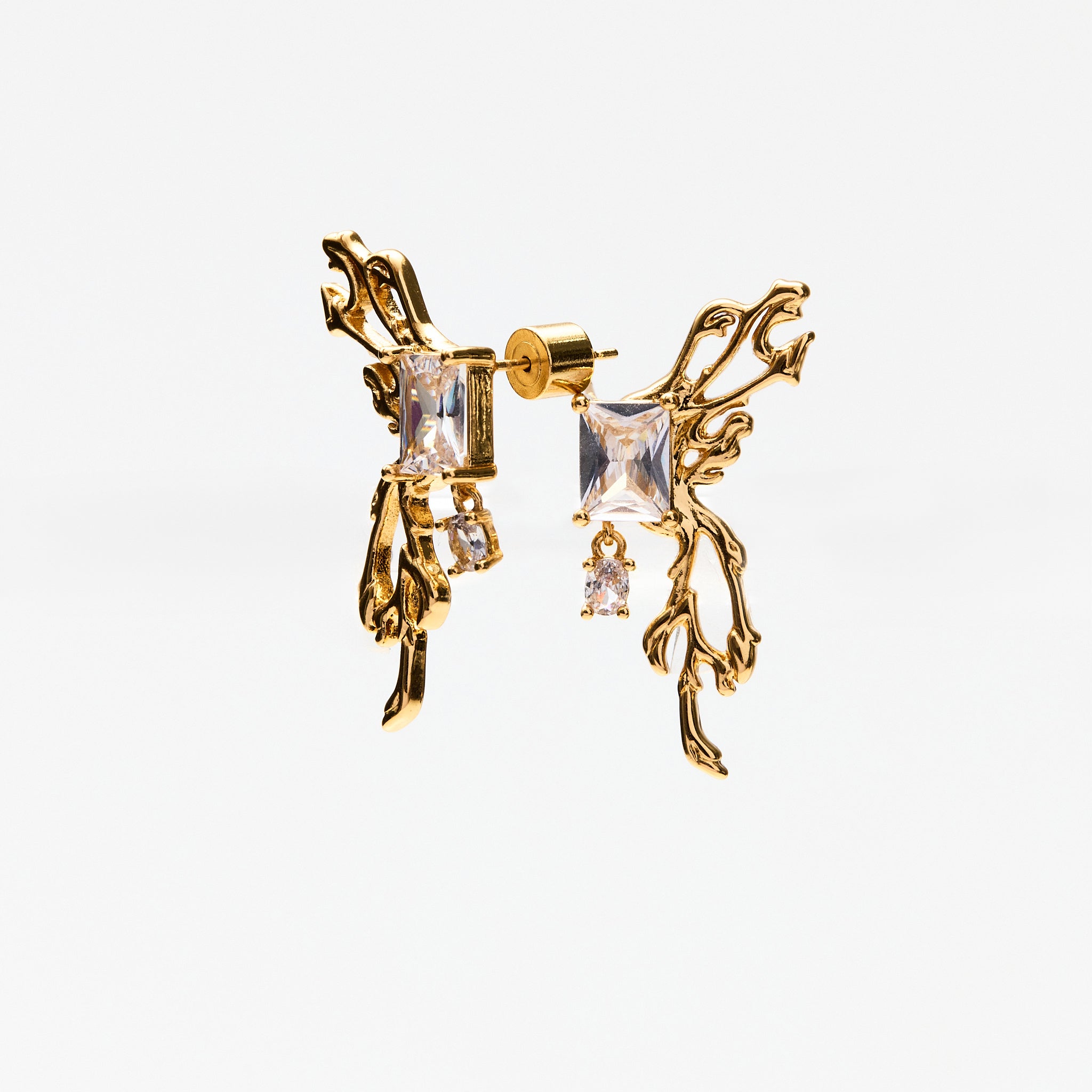 Lara & Ela | With Or Without You Gold Earrings - Lara & Ela
