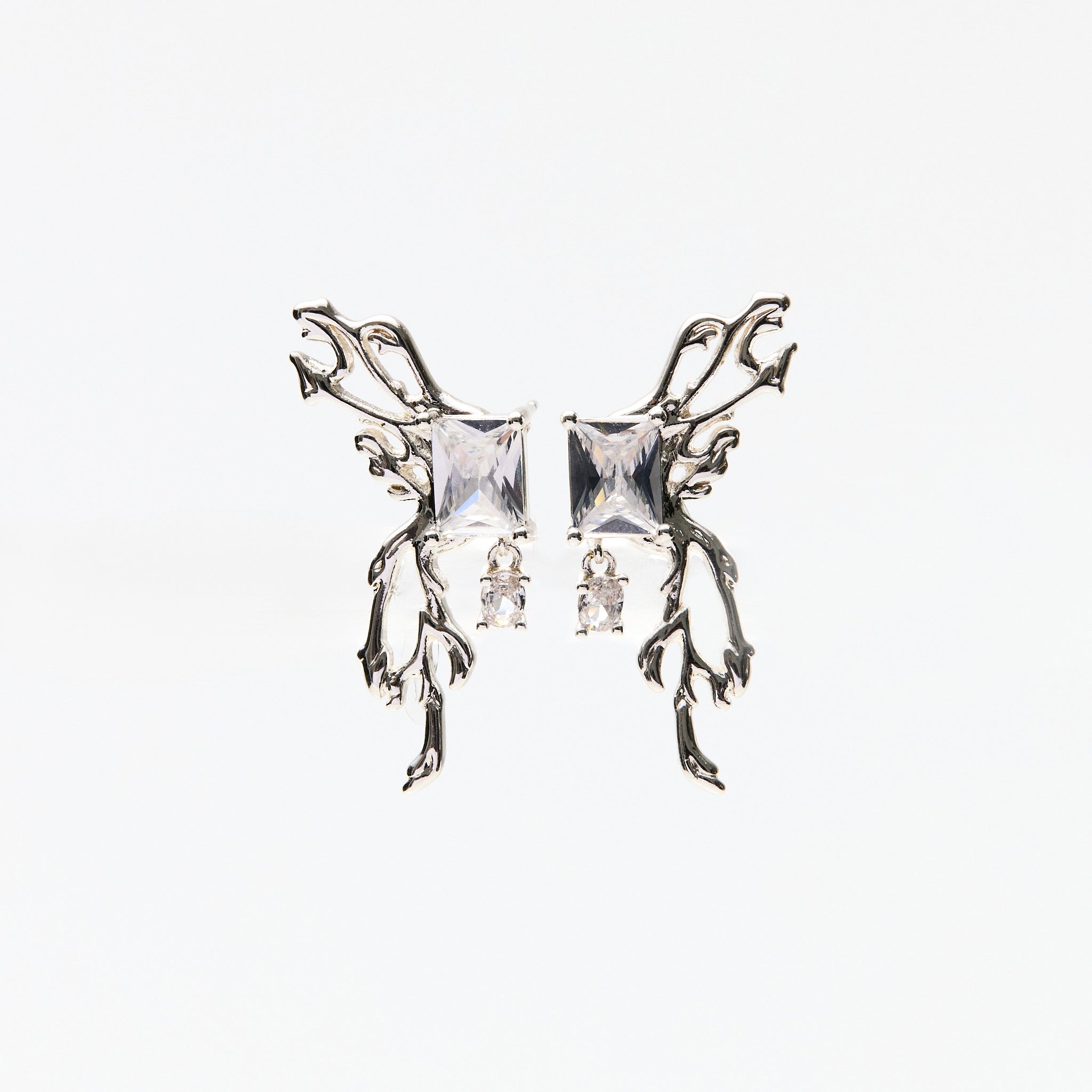 Lara & Ela | With Or Without You Silver Earrings - Lara & Ela
