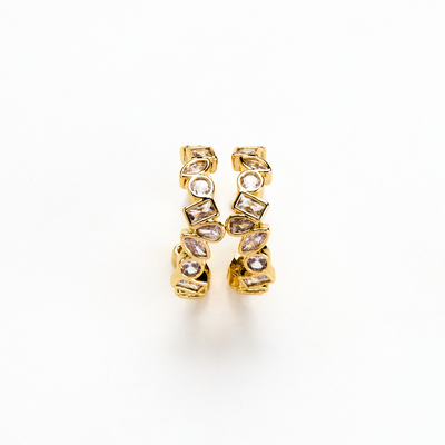 Lara & Ela | You Mean The World To Me Gold Earrings