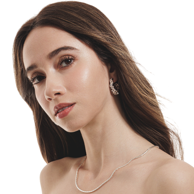 Lara & Ela | You Mean The World To Me Silver Earrings