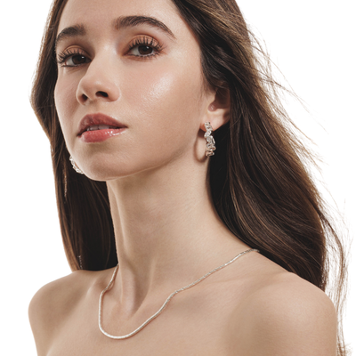 Lara & Ela | You Mean The World To Me Silver Earrings