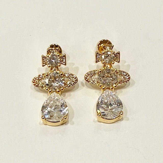 Lara & Ela | Zeta Gold Earrings - Lara & Ela