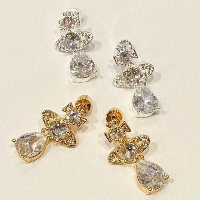 Lara & Ela | Zeta Gold Earrings - Lara & Ela