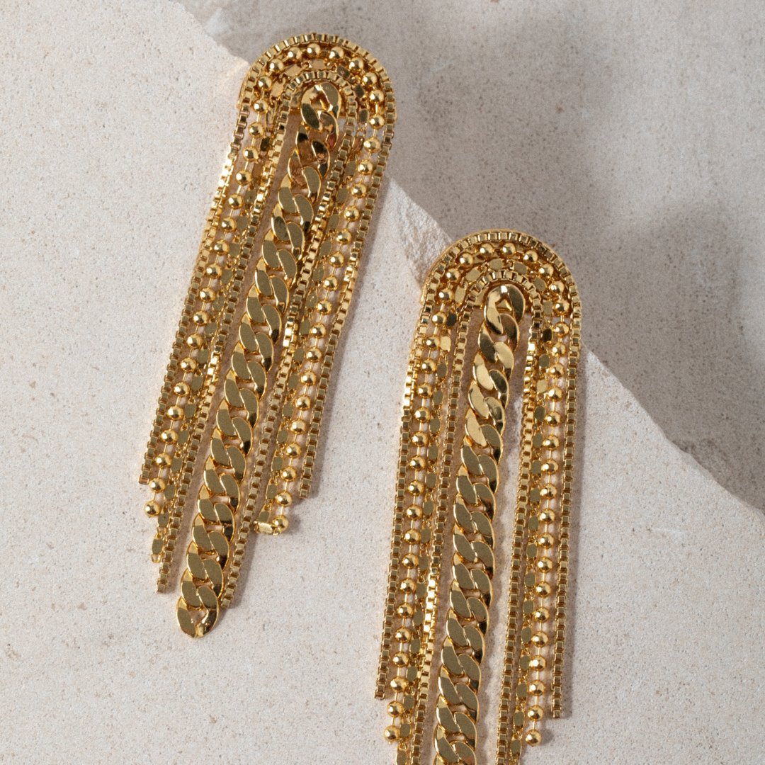 Lara & Ela | Farah Gold Earrings - Lara & Ela